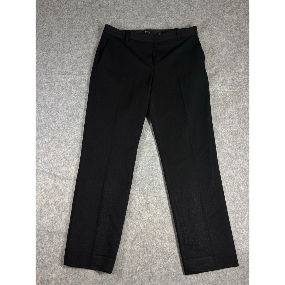 Theory Pants‎ Womens 4 Tailored Trouser C Union Knit Stretch Straight Leg Classy
